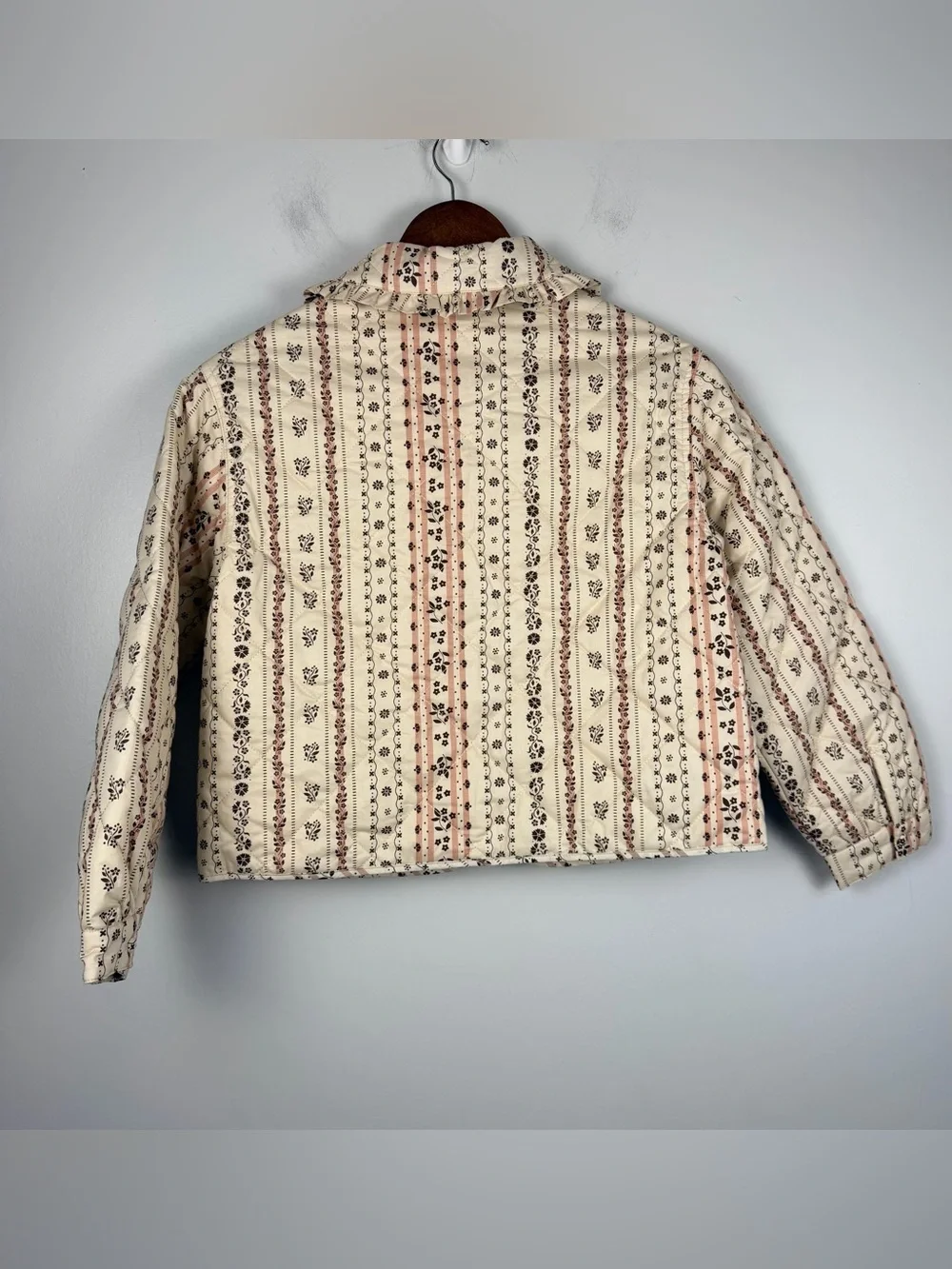New Zara girls quilted PRINTED PADDED JACKET size 11-12